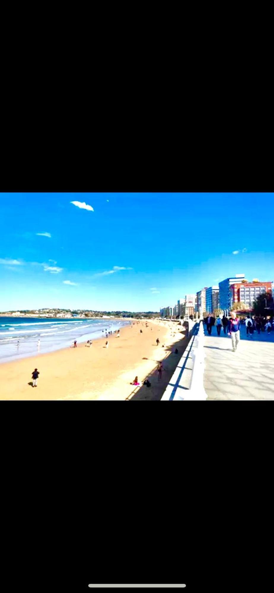 Atico Con Terraza, Vistas Al Mar Y Parking En Playa De S Lorenzo 希洪 外观 照片